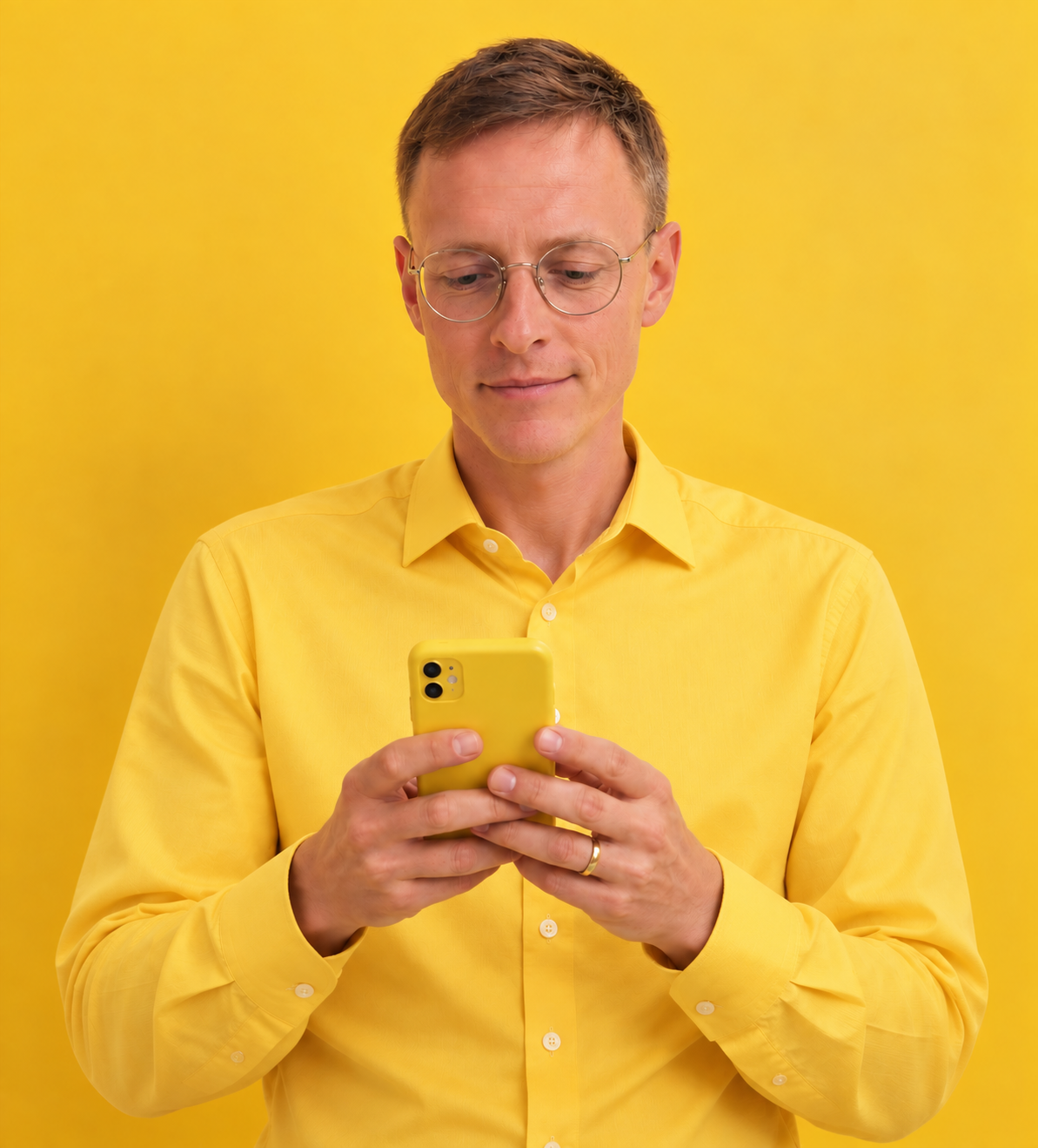 Steuerberater Martin Reiss von der REISS Steuerkanzlei nutzt ein Smartphone für die persönliche und digitale Steuerberatung.